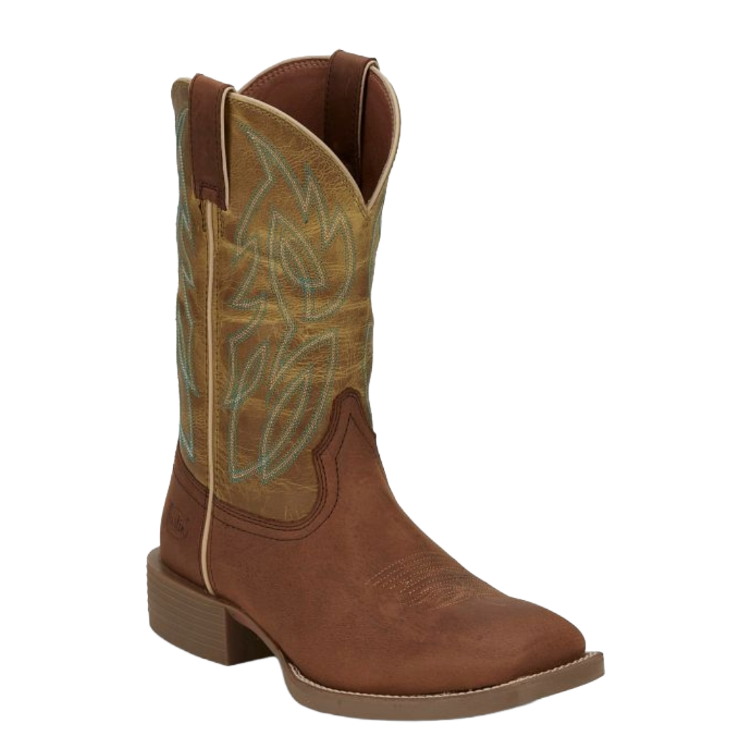 Justin Men's Canter Clay Brown 11" Wide Square Toe Boots SE7515