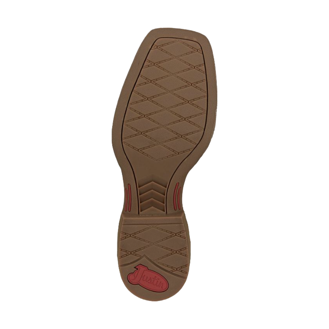 Justin Men's Canter Clay Brown 11" Wide Square Toe Boots SE7515