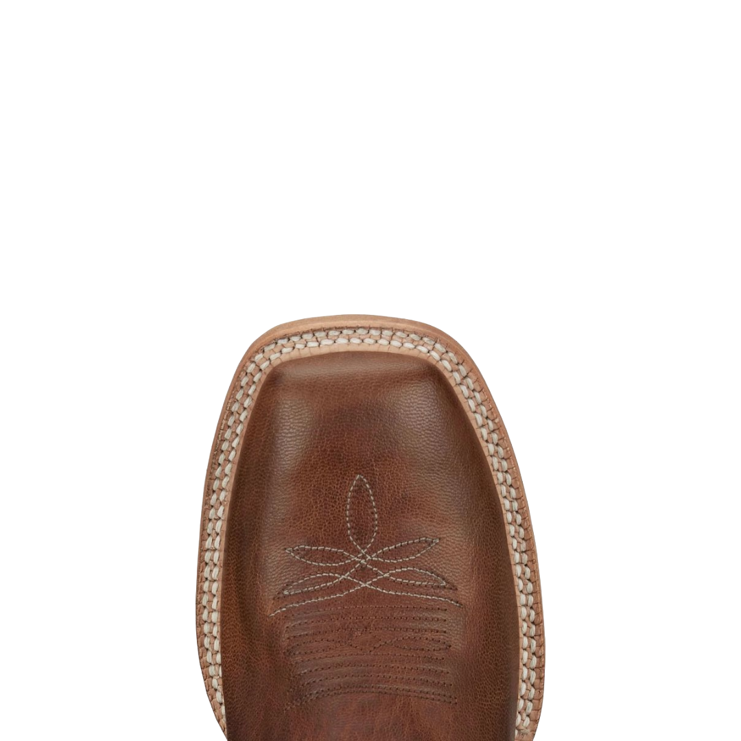 Tony Lama Men's Luciano 11" Tan Goat Leather Wide Square Toe Western Boot TL3031