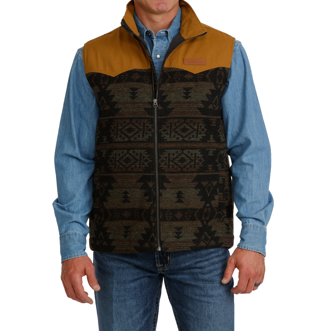 Cinch Men's Multi Jacquard Southwest Print Vest MWV1941001
