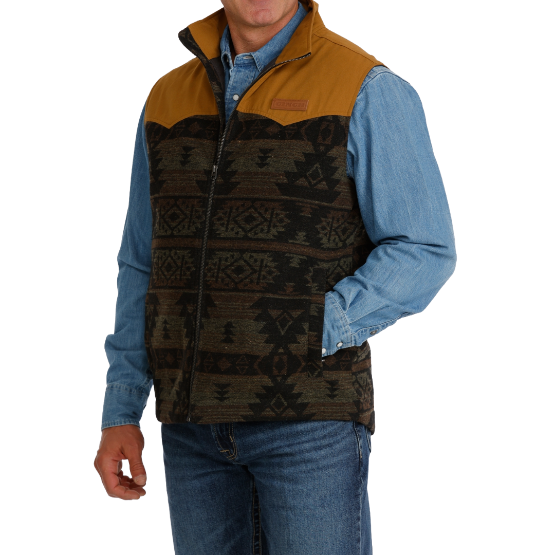 Cinch Men's Multi Jacquard Southwest Print Vest MWV1941001