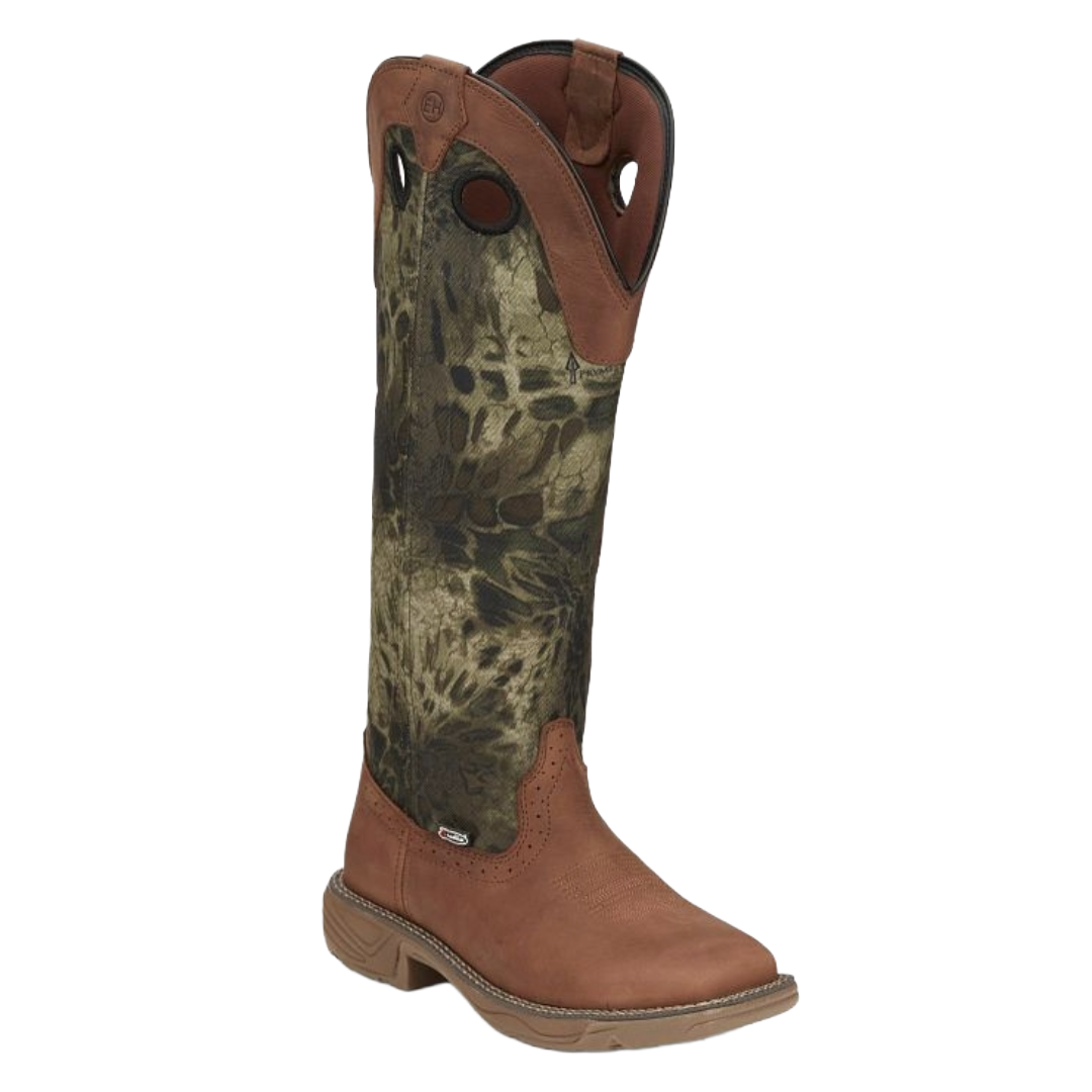 Justin Ladies Rush Russet 17" Square Toe Snake Boot SE4361