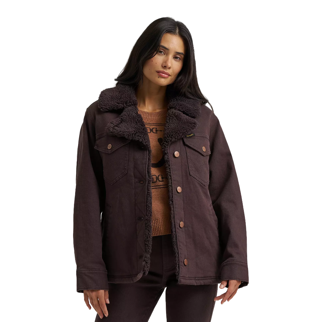 Wrangler Ladies Retro® Brown Sherpa Lined Wrange Coat 112382733