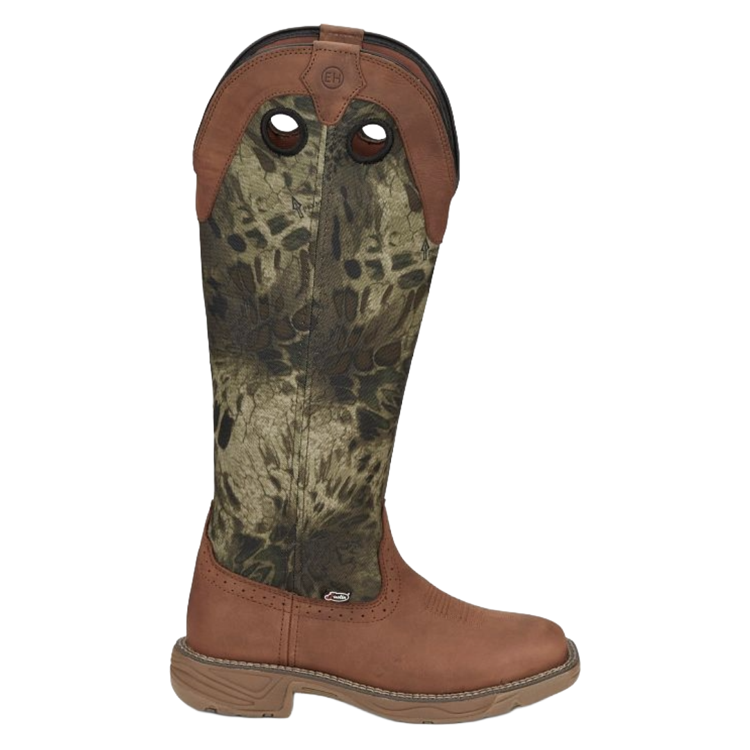 Justin Ladies Rush Russet 17" Square Toe Snake Boot SE4361