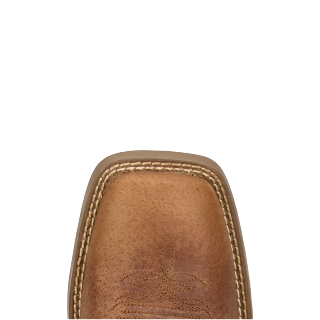 Justin Ladies Della Brown & Teal Leather Western Boot SE2813L