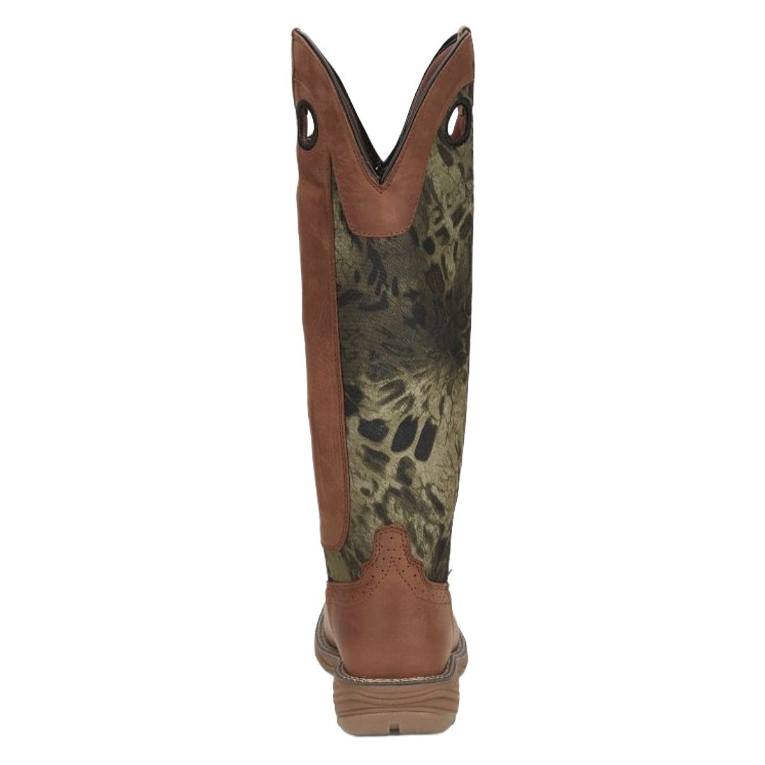 Justin Ladies Rush Russet 17" Square Toe Snake Boot SE4361