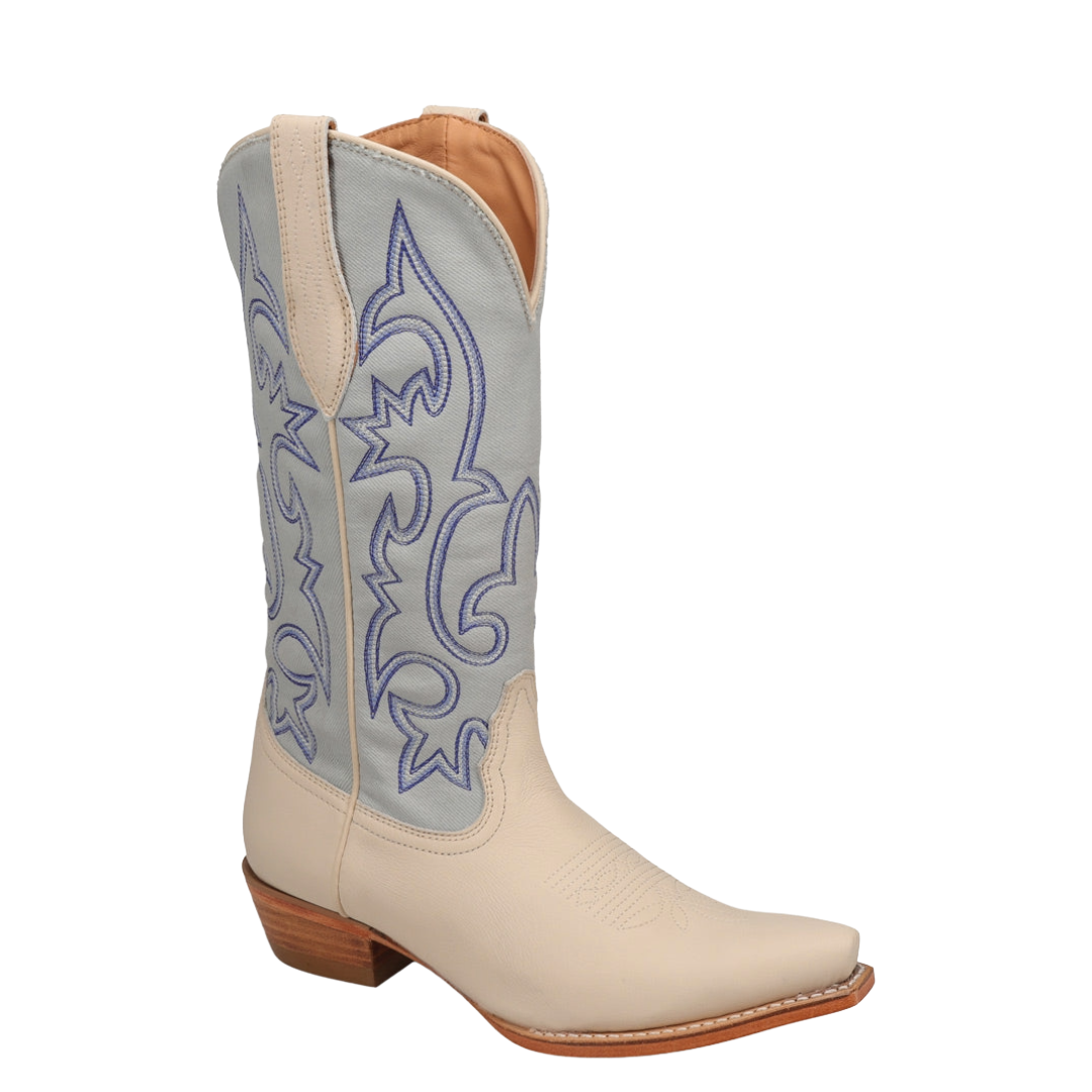 Wrangler Ladies Mavis Midnight Denim & Indigo Leather Western Boot 71011046