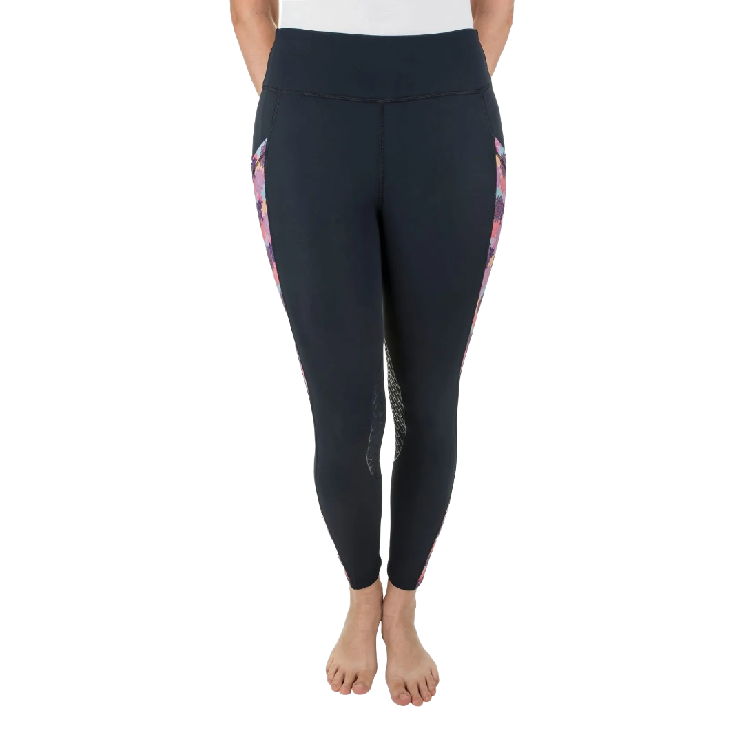 TuffRider Ladies Minerva 3 Season Mandala Printed Knee Patch Tights 100602-63