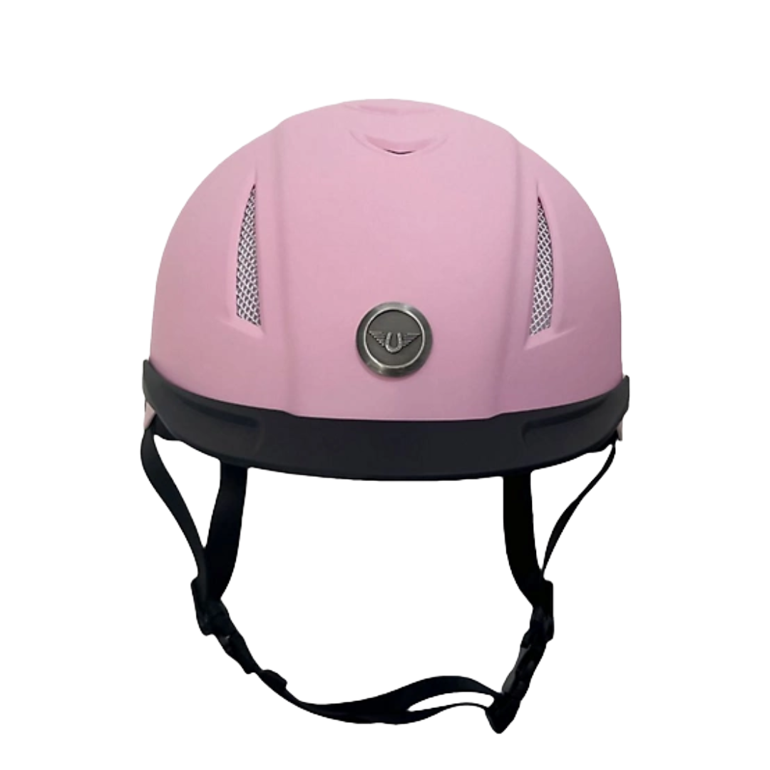 TuffRider Light Pink Shield Riding Helmet With Adjust A Dial 2315-521