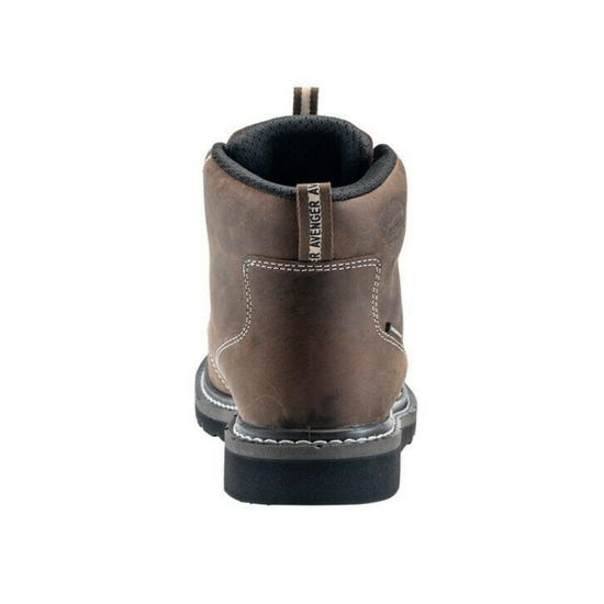 Avenger® Men's Wedge Lace Up Mid Brown Work Boots A7607-M