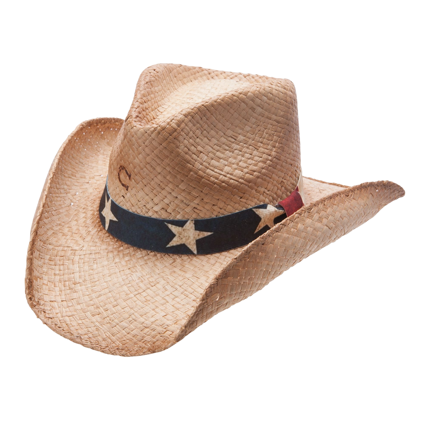 Charlie 1 Horse Ladies Stars & Stripes Tan Western Hat CSSTRS-403690