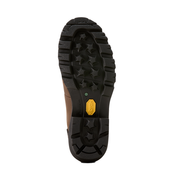 Ariat Men's Powerline 8" Oily Distressed Brown Waterproof Work Boots 10018563