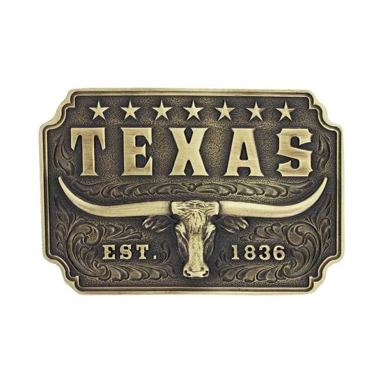 Montana Silversmiths Classic Texas Longhorn Bronze Buckle A843