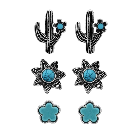 Montana Silversmiths Southwest Style Attitude Earring Set AER5556