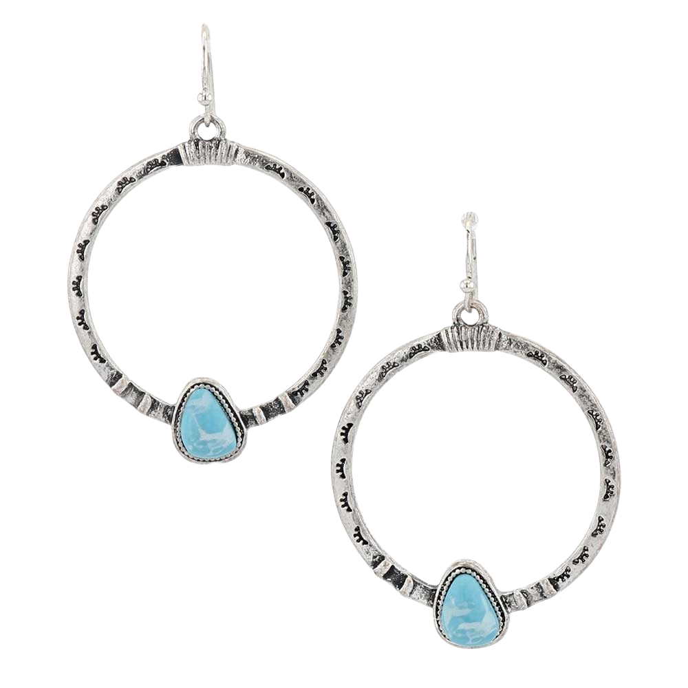 Montana Silversmiths Ladies Turquoise Touch Attitude Earrings AER5925
