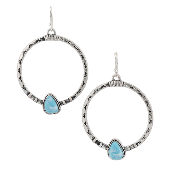 Montana Silversmiths Ladies Turquoise Touch Attitude Earrings AER5925