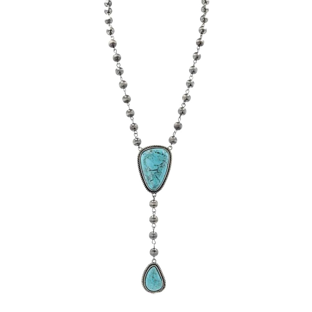Montana Silversmiths Chasing Turquoise Beaded Attitude Necklace ANC5438