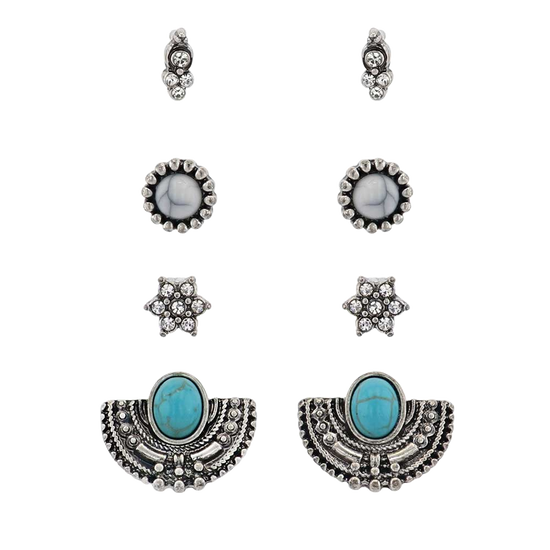 Montana Silversmiths Ladies Gleam & Glimmer Attitude Earring Set AER5932