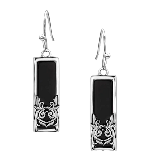 Montana Silversmiths Ladies Majestic Onyx Twilight Earrings ER5951