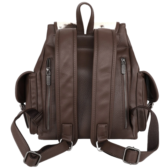 Wrangler Ladies Hair-On Cowhide Coffee Backpack WG12-9110CF