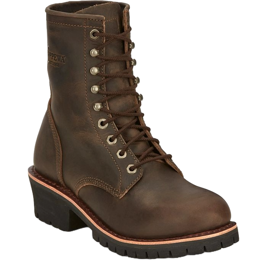 Chippewa Men's Classic 2.0 Logger Brown Leather Boots NC2090