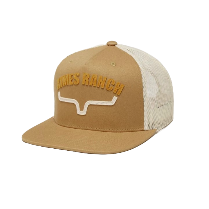 Kimes Ranch Men's Flatlands Brown Trucker Hat S24U16S385C1D7