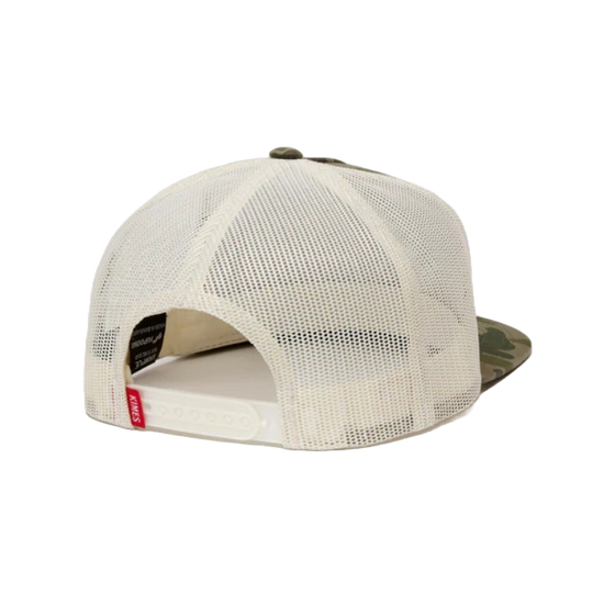 Kimes Ranch Men's Flatlands Camo Trucker Hat UHA0000100-GN010