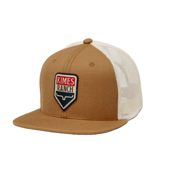 Kimes Ranch Men's Drop In Americana Brown Trucker Hat S24U16S383C1D7