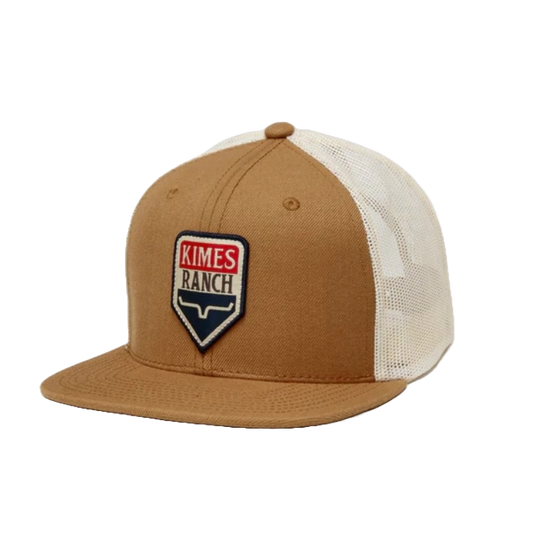 Kimes Ranch Men's Drop In Americana Brown Trucker Hat S24U16S383C1D7