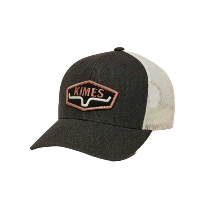 Kimes Ranch Men's Box String Black Trucker Hat S24U16S37FC018