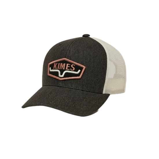 Kimes Ranch Men's Box String Black Trucker Hat S24U16S37FC018