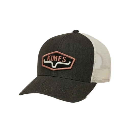 Kimes Ranch Hat Model Kimes Ranch Men's Box String Black Trucker Hat UHA0000074-BK001