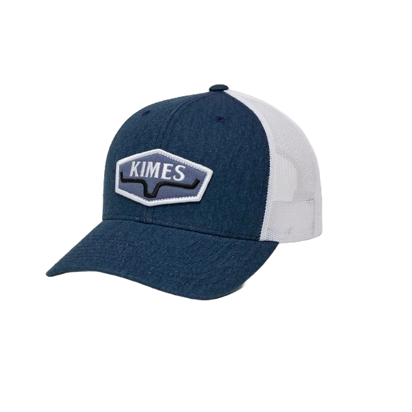 Kimes Ranch Men's Box String Blue Trucker Hat S24U16S37FC032
