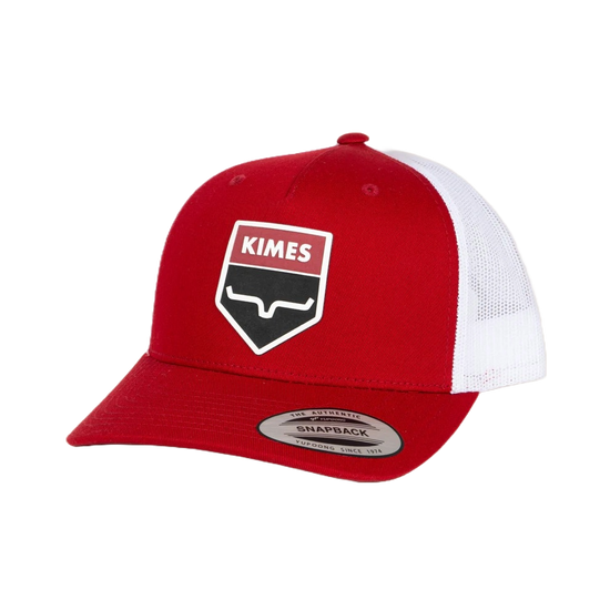 Kimes Ranch Men's Wedge Mesh Red Trucker Hat S24U16S37EC15B