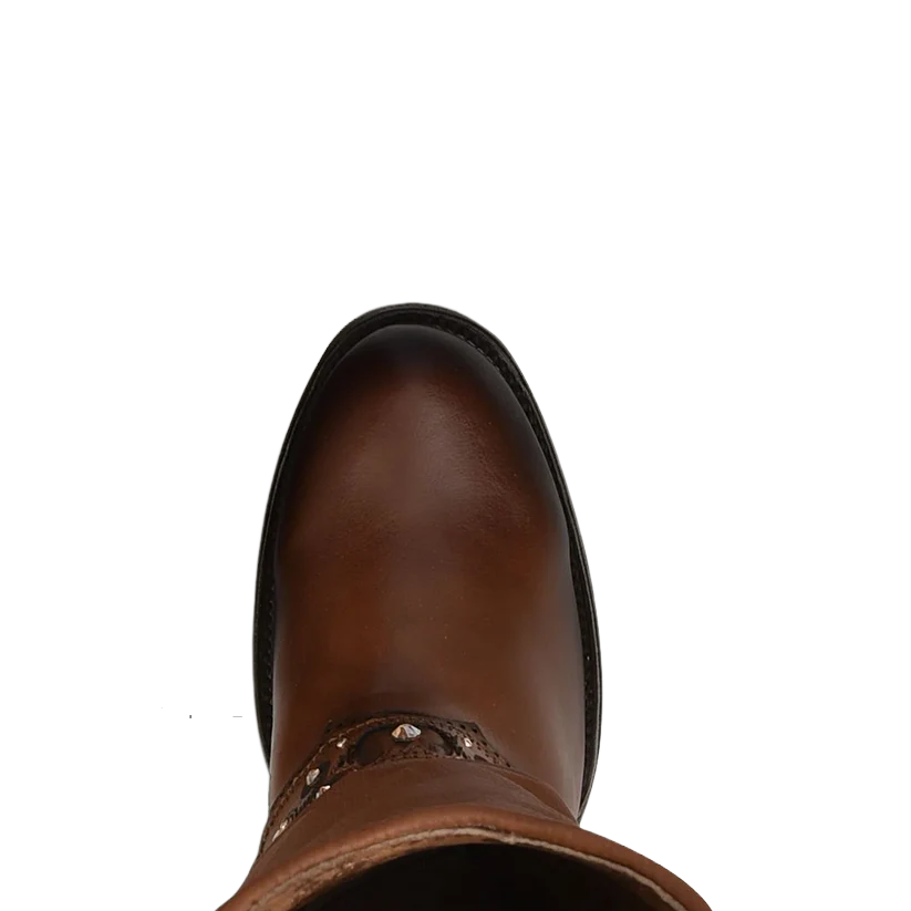 Cuadra Ladies Hand Painted Honey Brown Leather Western Boot CU720