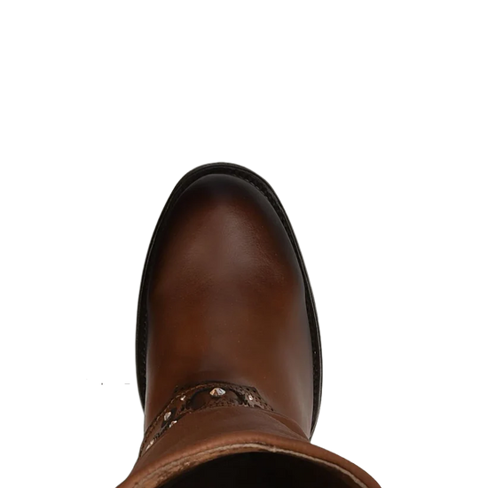 Cuadra Ladies Hand Painted Honey Brown Leather Western Boot CU720