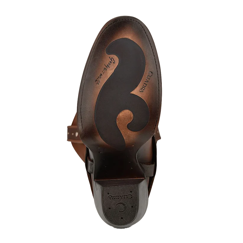 Cuadra Ladies Hand Painted Honey Brown Leather Western Boot CU720