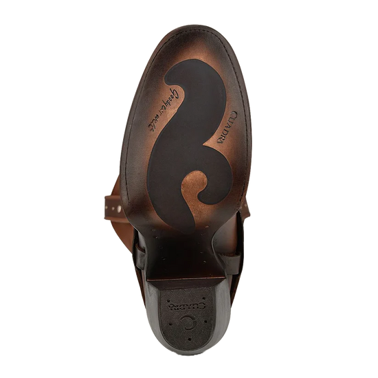 Cuadra Ladies Hand Painted Honey Brown Leather Western Boot CU720