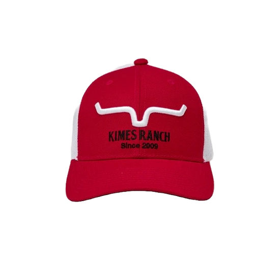 Kimes Ranch Men's Str8 Edge Red Trucker Hat S24U16S37DC15B