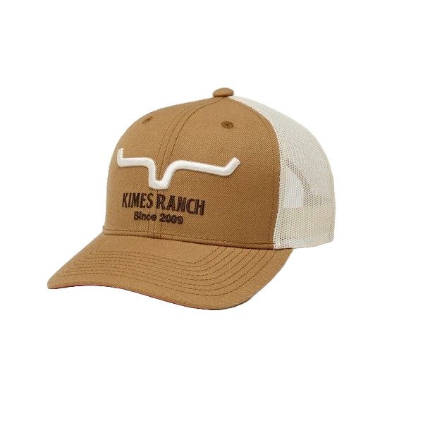Kimes Ranch Men's Str8 Edge Brown Trucker Hat S24U16S37DC1D7