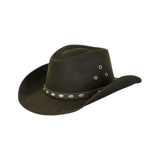 Outback Trading Badlands Brown Oil Skin Hat 14716-BRN