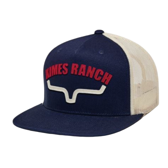 Kimes Ranch Men's Flatlands Navy Trucker Hat S24U16S385C123
