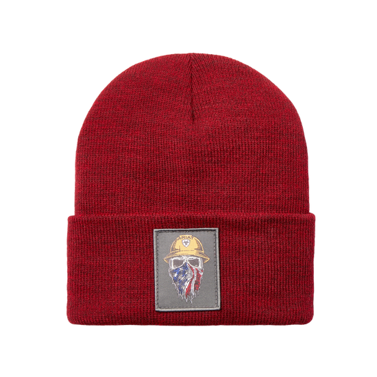Ariat Rebar Born For This Burgundy Heather Watch Cap Beanie10053435