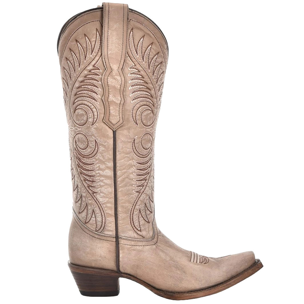Circle G By Corral Ladies Sand Cowhide Leather Western Boots L6116