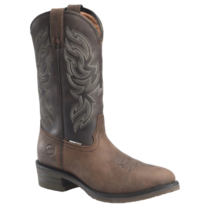Double H Men's Tascosa Dark Brown & Charcoal Western Boots DH4158