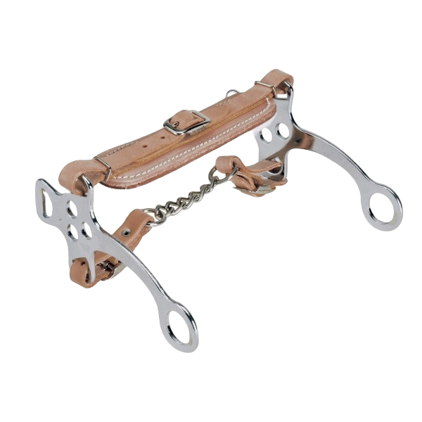 Camelot Stainless Steel Flat Fleece Lined Hackamore