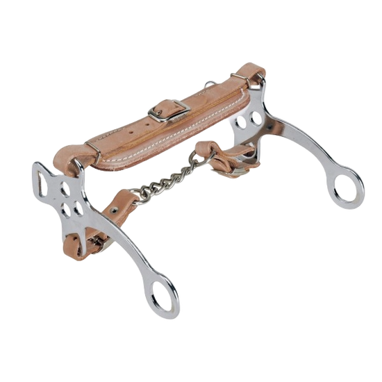 Camelot Stainless Steel Flat Fleece Lined Hackamore