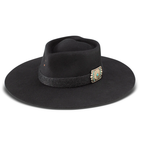 Charlie 1 Horse Fling Black Wool Hat CWFLIN-064007