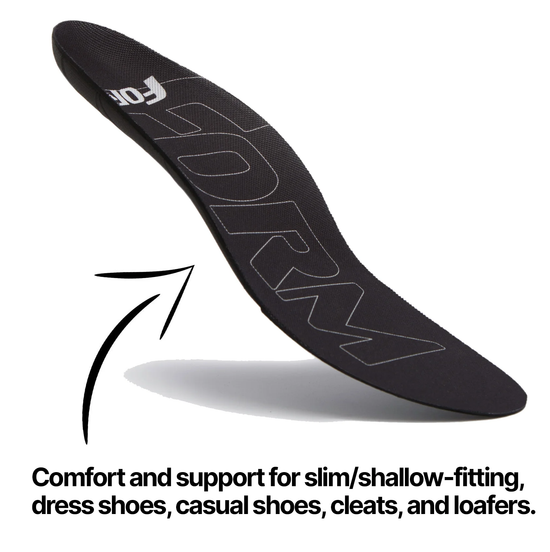 Form Unisex Maximum Support Ultra Thin Black Insoles