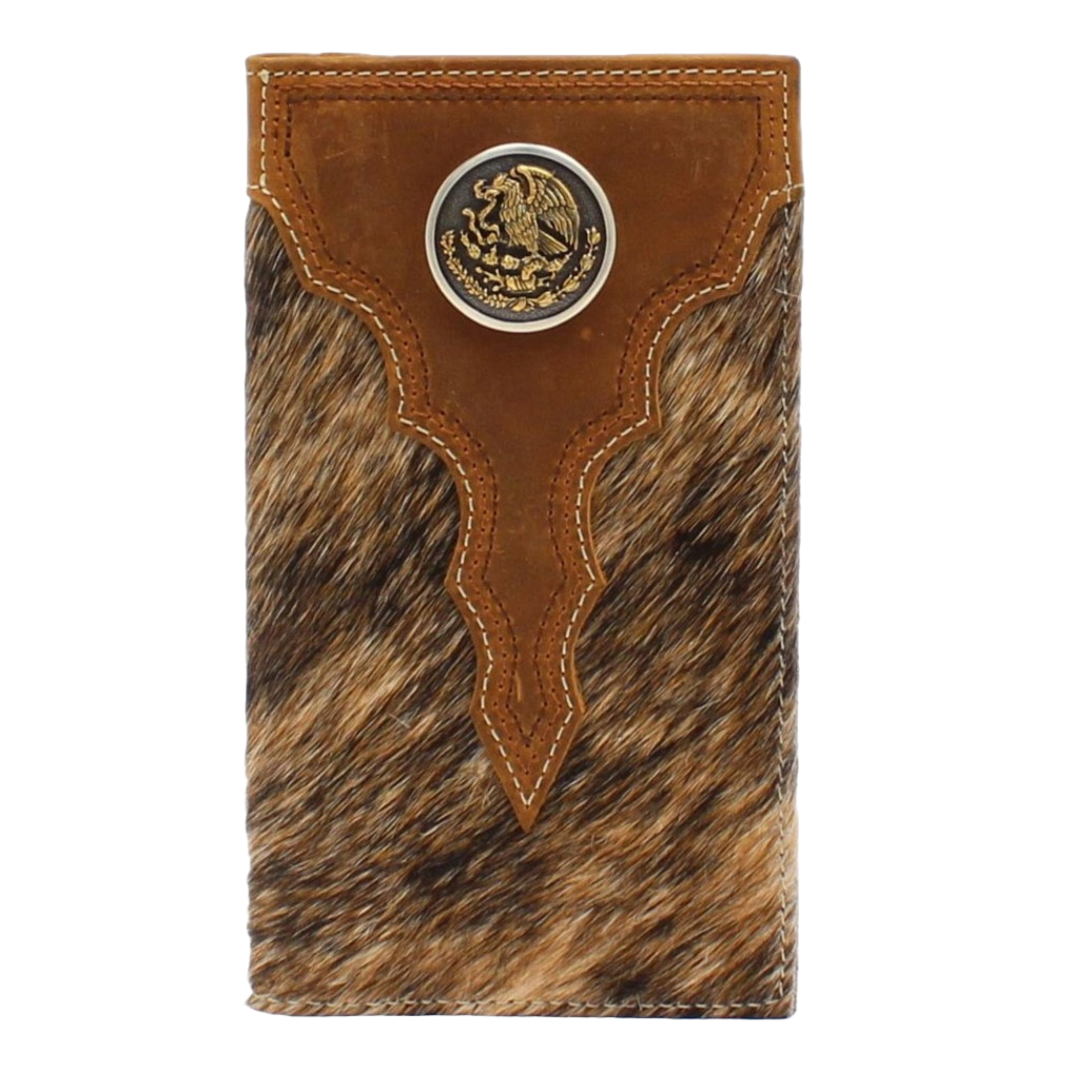 Ariat® Men's Mexican Eagle Concho Brown Hair-On Rodeo Wallet A3548802